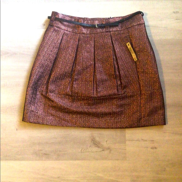 Worthington Dresses & Skirts - NWT Worthington Metallic Pink/Purple Skirt w/Belt